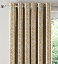 Pebble Ochre - Patterned Curtains