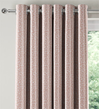 Pebble Pink - Patterned Curtains