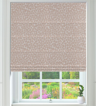 Pebble Pink - Patterned Roman Blind