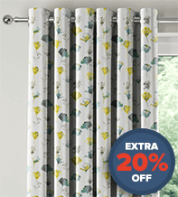 Primrose Citrus - Floral Pattern Curtains