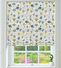 Primrose Citrus – Floral Pattern Roman Blind