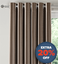 Vicenza Brown - Faux Silk Curtains