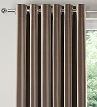 Vicenza Brown - Faux Silk Curtains