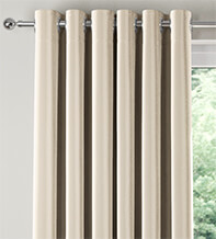 Vicenza Ivory - Faux Silk Curtains