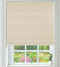 Vicenza Ivory – Faux Silk Roman Blind