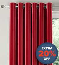 Vicenza Ruby - Faux Silk Curtains