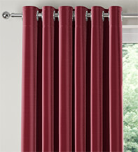 Vicenza Wine - Faux Silk Curtains