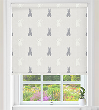 Bunnies Cream - Children's Blackout Roller Blind