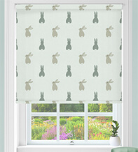 Bunnies Green – Children’s Blackout Roller Blind