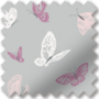 Butterflies Grey - Children's Blackout Roller Blind