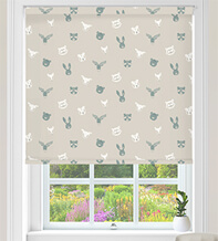 Forest Friends Cream - Children's Blackout Roller Blind