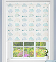 Hedgehog Aqua - Children's Blackout Roller Blind