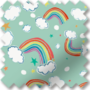 Magic Rainbows Green – Children’s Blackout Roller Blind