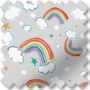 Magic Rainbows Grey - Children's Blackout Roller Blind