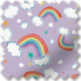 Magic Rainbows Purple - Children's Blackout Roller Blind