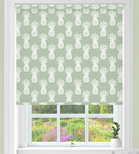 Pineapples Green - Children's Blackout Roller Blind