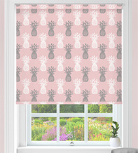 Pineapples Pink - Children's Blackout Roller Blind