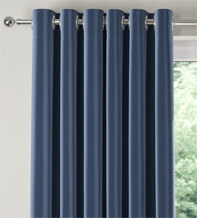 Treviso Blue - Luxury Faux Suede Curtains