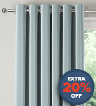 Treviso Powder Blue - Luxury Faux Suede Curtains