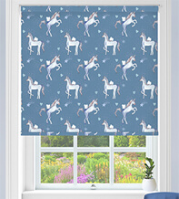 Unicorn Magic Blue – Children’s Blackout Roller Blind