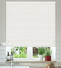 Concorde Bleached White Oak Wood Grain - 50mm Slat Faux Wooden Blind