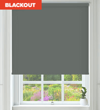 Lita Battleship Grey - Blackout Roller Blind