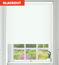 Lita True White - Blackout Roller Blind