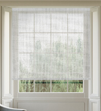 Albany White - Woven Voile Roller Blind