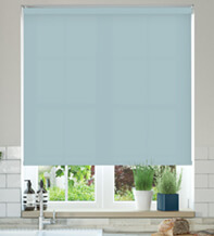 Alpha Baby Blue - Fire Retardant Moisture Resistant Roller Blind