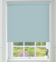 Alpha Blackout Baby Blue – Fire Retardant Moisture Resistant Blackout Roller Blind