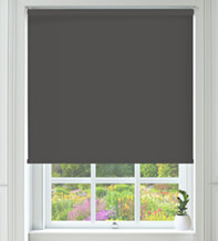 Omega Blackout Dark Grey - Fire Retardant Moisture Resistant Blackout Roller Blind