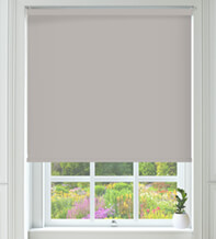 Omega Blackout Dove - Fire Retardant Moisture Resistant Blackout Roller Blind