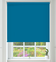 Alpha Blackout Sky Blue - Fire Retardant Moisture Resistant Blackout Roller Blind