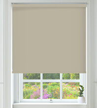 Alpha Blackout Taupe – Fire Retardant Moisture Resistant Blackout Roller Blind