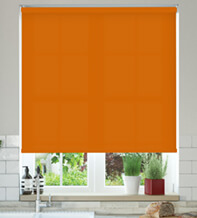 Alpha Orange – Fire Retardant Moisture Resistant Roller Blind