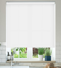 Alpha Bright White – Fire Retardant Moisture Resistant Roller Blind