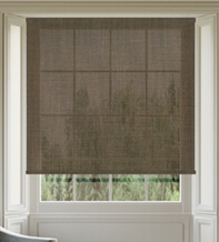 Beverly Rich Brown – Woven Heavy Voile Roller Blind