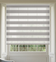 Boston Grey Blackout Day and Night Blind with Ultra Fine Voile