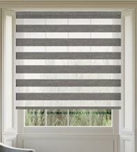 Dallas Grey Blackout Day and Night Blind with Ultra Fine Voile