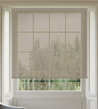 Glow Light Brown - Textured Sheer Voile Roller Blind