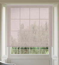 Glow Rose – Textured Sheer Voile Roller Blind