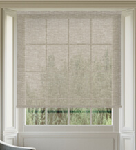 Logan Beige - Textured Herringbone Voile Roller Blind