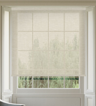 Logan Cream - Textured Herringbone Voile Roller Blind