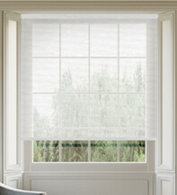 Mace White - Textured Sheer Voile Roller Blind