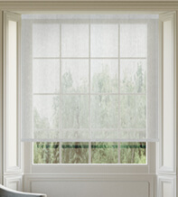 Pilsen White - Textured Sheer Voile Roller Blind