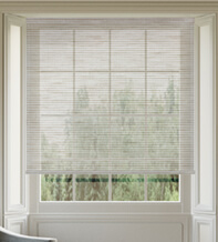 Portage Beige - Striped Sheer Voile Roller Blind