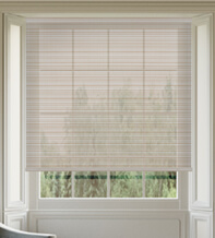 Prairie Champagne – Striped Voile Roller Blind