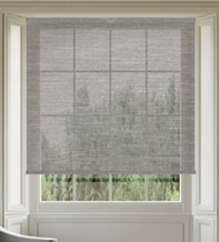 Tralee Grey - Woven Sheer Voile Roller Blind