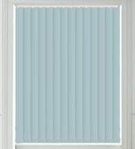 Alpha Blackout Baby Blue - Fire Retardant & Moisture Resistant Blackout Vertical Blind