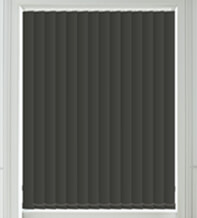 Alpha Blackout Charcoal – Fire Retardant & Moisture Resistant Blackout Vertical Blind